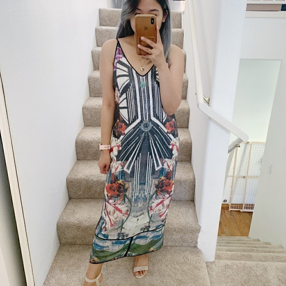 Clover Canyon Sequin Sleeveless Sheath Maxi‎ Dress​​​​​​​​​​​​​​​​​​​​​​​​​​​​​​